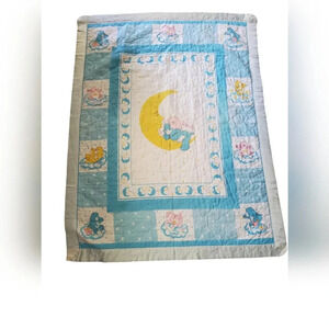 Vintage Care Bear Sweet Dreams Crib Size Quilt